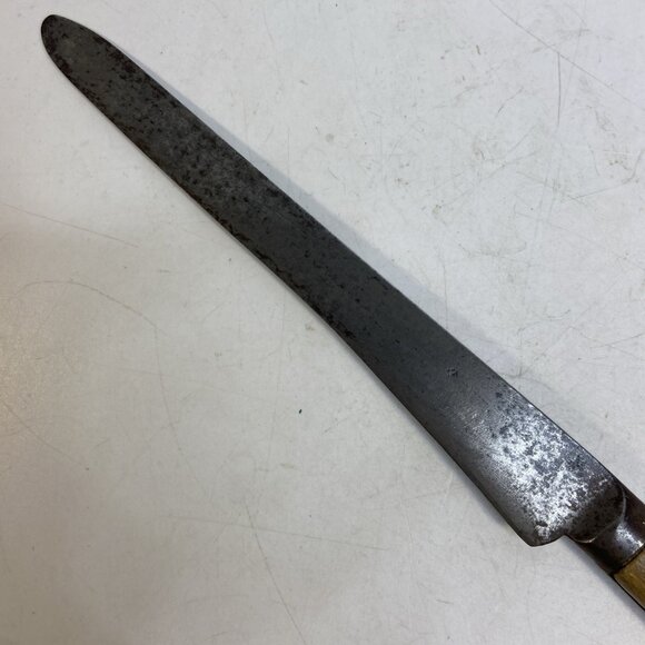 Antique Bone Handle Knife Kitchen or Chefs 7.5 In Blade Butcher Civil War Era - Picture 2 of 10